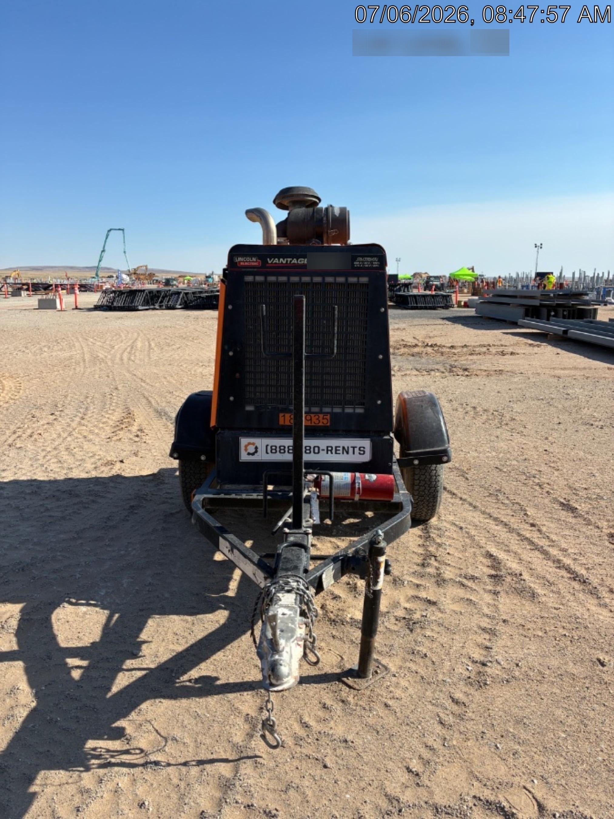 2021 Lincoln Electric Vantage 549X Ready Pak 3, ORANGE (includes trailer, cable rack, fender light kit)
