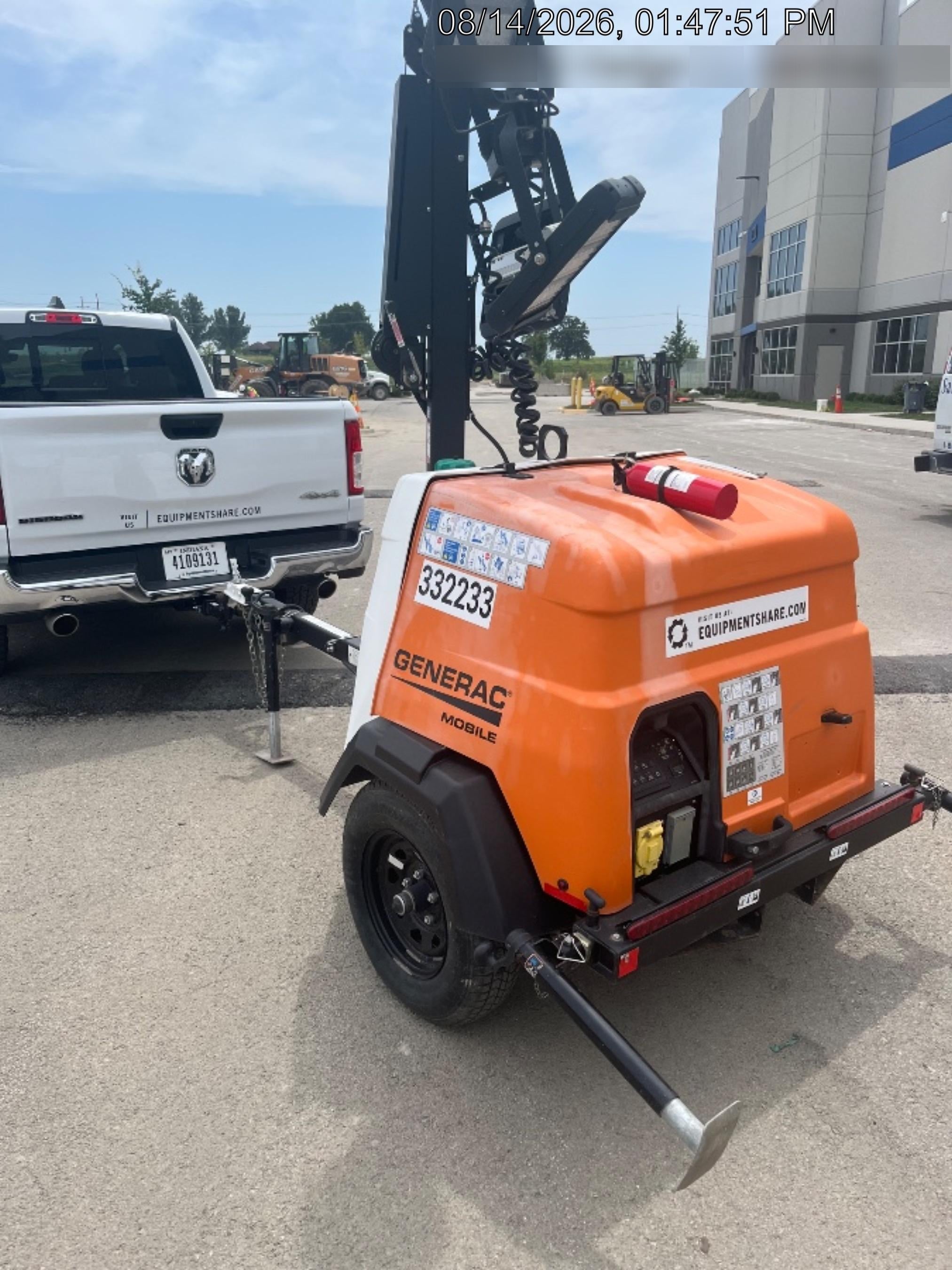 2023 Generac MLT2 Diesel, Flex Switch 120V Input, Powerzone Controller, (4) 320W LED Lights, 4kW Generator, 39.9 Gal Fuel Tank, 2" Ball, T3