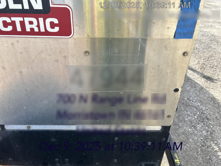 2019 Lincoln Electric Vantage 322 Ready-Pak 3, Two Wheel Trailer, Fender and Light Kit, Cable Rack