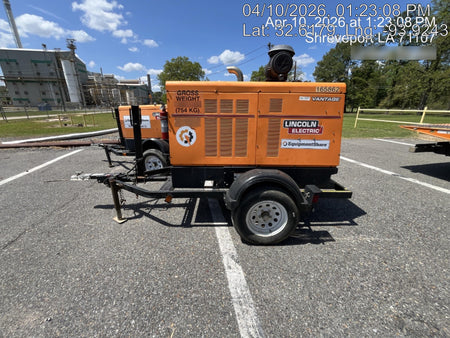 2021 Lincoln Electric Vantage 549X Ready Pak 3, ORANGE (includes trailer, cable rack, fender light kit)