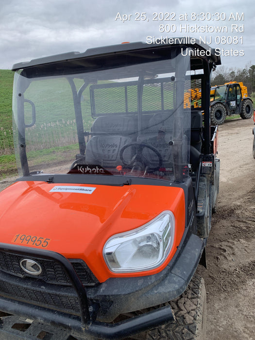 2022 Kubota RTV-X1140W-H Plastic Canopy, Windshield Acrylic Clear, LED Strobe Light, Wire Harness Kit, Back up Alarm