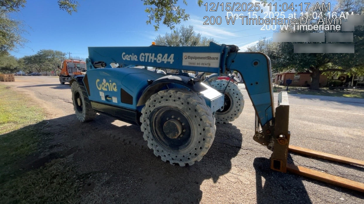 2017 Genie GTH-844 Diesel Engine, Solid Tires, 60" Carriage, Open ROPS