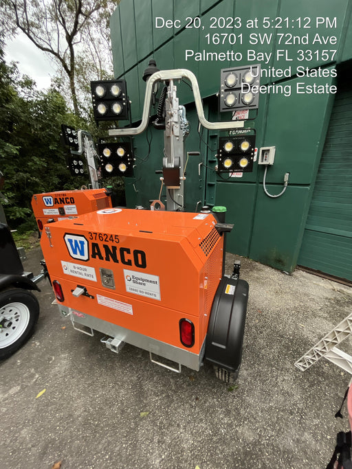 2023 Wanco WLTT-4MM4K Diesel, Deep Sea Controller, Shore Power Plug, Auto Start, (4) 350W LED Floodlights, 4kW Generator, 60 Gal Fuel Tank, 2" Ball, T3