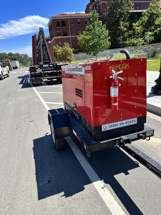 2022 Shindaiwa DGW400MDL Kubota D902 Engine, 23 HP, Dual Op Welder, Wire, Arc, Droop Stick, Tig, and CC Stick Functionality, Simulphase, 3 Phase and 1 Phase Gen Output, Single Axle NB Trlr, Slr Trckl Chrg 12V 12W, Fire Ext