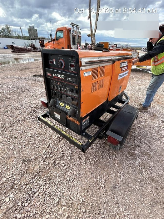 2022 Lincoln Electric LE400 Kubota V1505, Trlr, Cable Rack, Light Kit, ES Decals, T3