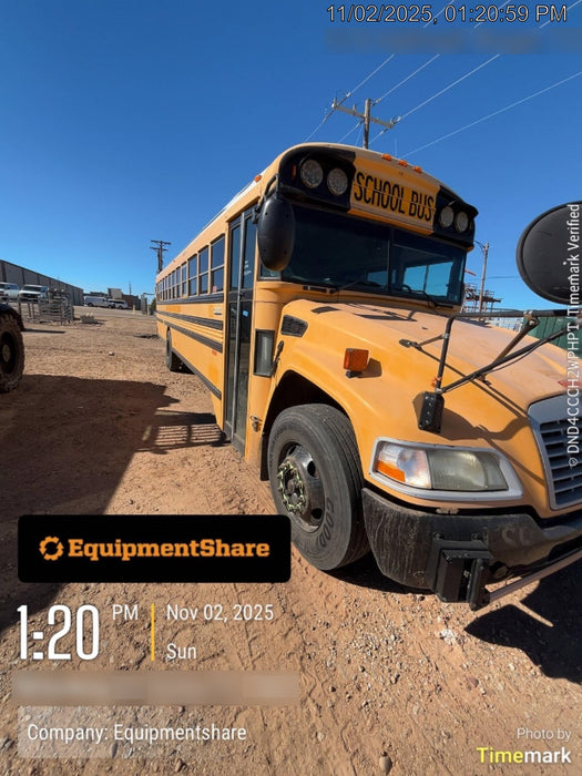 2012 BLUE BIRD 72 Passenger Bus