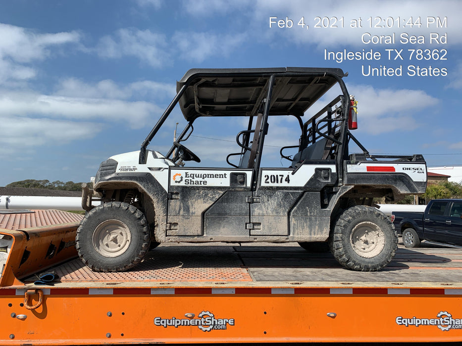 2018 Kawasaki MULE PRO-DX Kawasaki Mule 4x4 Diesel UTV w/Hard Top, Windshield, Beacon, Backup Alarm, ES Keypad/Hardware Installed