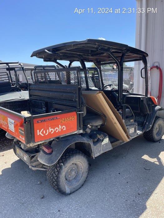 2022 Kubota RTV-X1140W-H Plastic Canopy, Windshield Acrylic Clear, LED Strobe Light, Wire Harness Kit, Back up Alarm