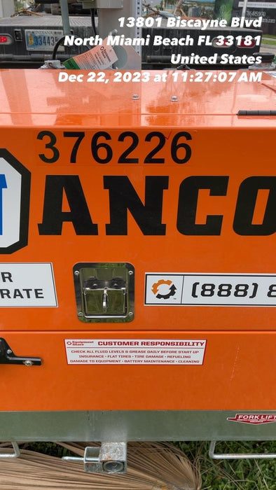 2023 Wanco WLTT-4MM4K Diesel, Deep Sea Controller, Shore Power Plug, Auto Start, (4) 350W LED Floodlights, 4kW Generator, 60 Gal Fuel Tank, 2" Ball, T3