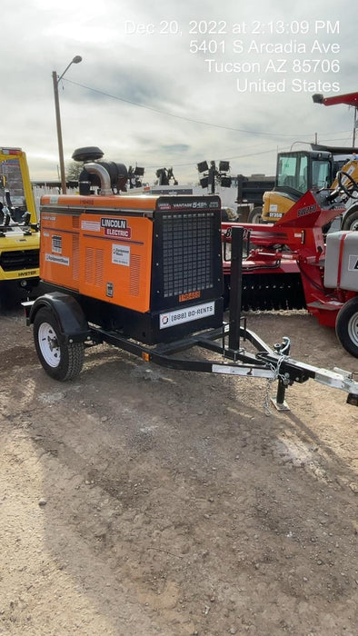 2021 Lincoln Electric Vantage 549X Ready Pak 3, ORANGE (includes trailer, cable rack, fender light kit)