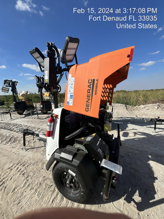 2023 Generac MLT2 Diesel, Flex Switch 120V Input, Powerzone Controller, 
(4) 320W LED Lights, 4kW Generator, 39.9 Gal Fuel Tank, 2" Ball, T3