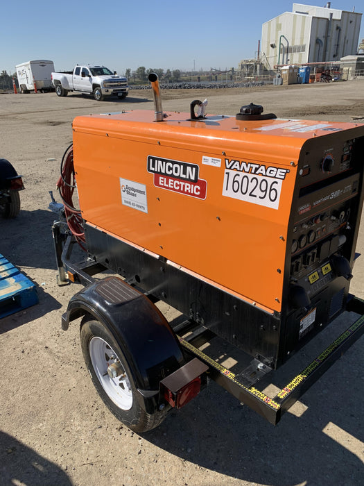 2021 Lincoln Electric Vantage 322 Vantage 322 Ready Pak 3 w/ Decals, ORANGE (includes trailer, cable rack, fender light kit) NO Telematics