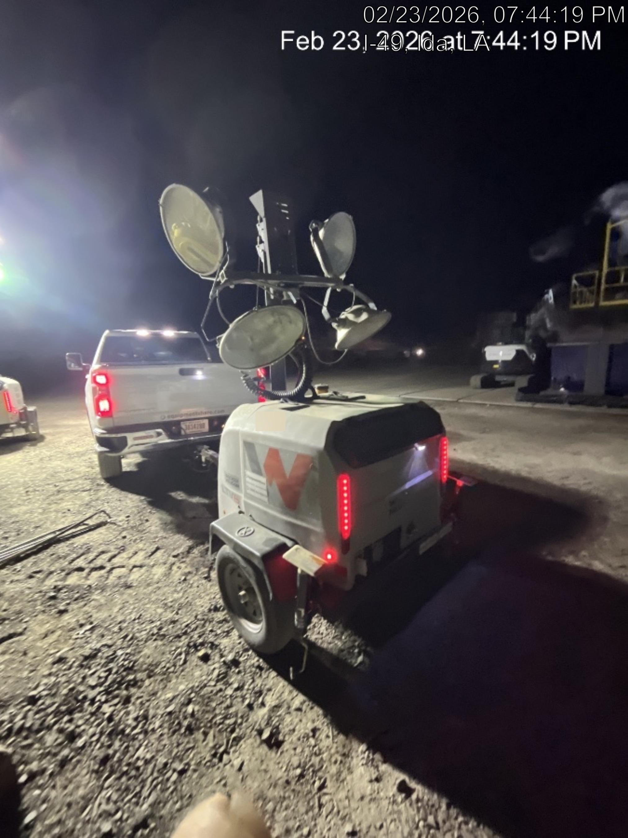 2019 Wacker Neuson LTV6L-MH Wacker Neuson LTV6L Mobile Light Tower w/Fuel Level Sensor Installed
