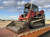 2018 Takeuchi TL12V2C Takeuchi TL12V2C Cab Skid Steer Track Loader, 80" HD dirt bucket with 9 teeth