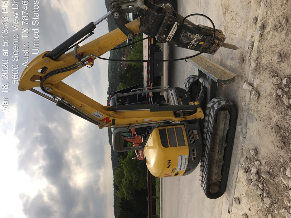 2020 Wacker Neuson EZ53 MX,TRK,LGD,CNPY,PC w/QC Coupler, 12"/18"/24" HD Buckets