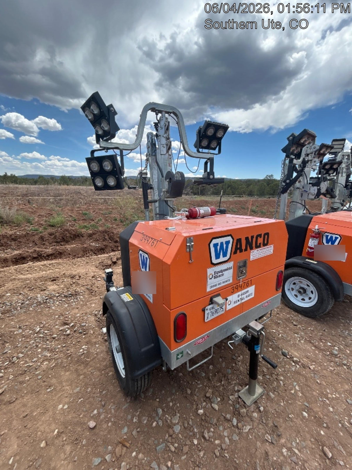 2024 Wanco WLTT-4MM4K Diesel, Deep Sea Controller, Shore Power Plug, Auto Start, (4) 350W LED Floodlights, 4kW Generator, 60 Gal Fuel Tank, 2" Ball, T3