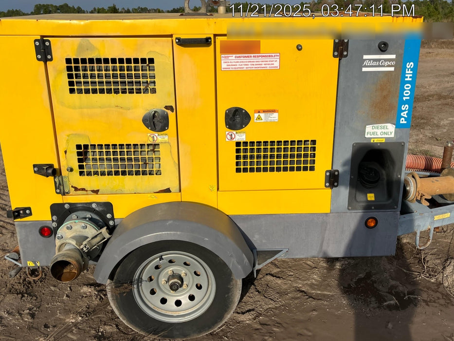 2020 ATLAS COPCO PAS 100 HF CS Enclosed