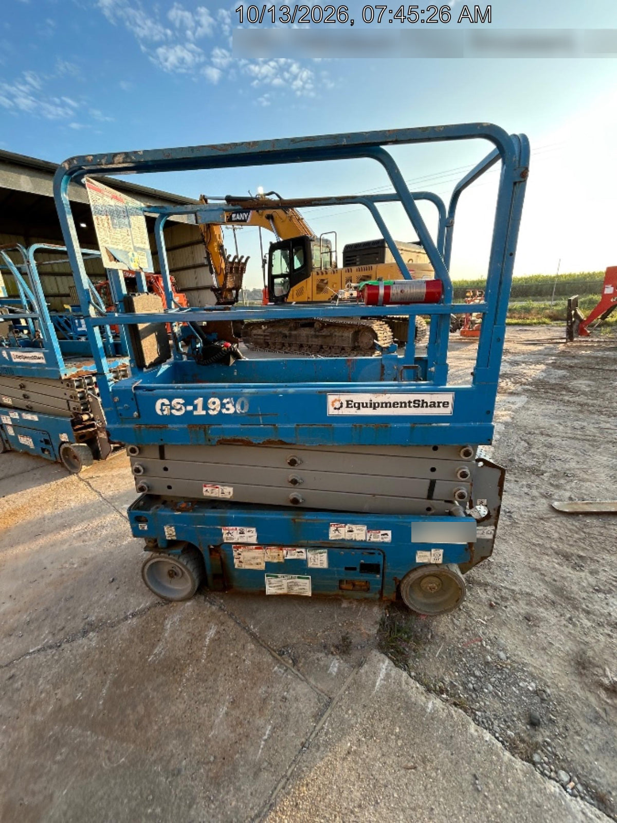 2019 Genie GS-1930 Fixed Rails with Chain Entry