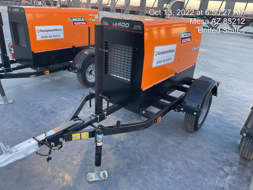 2022 Lincoln Electric LE400 Kubota V1505, Trlr, Cable Rack, Light Kit, ES Decals, T3