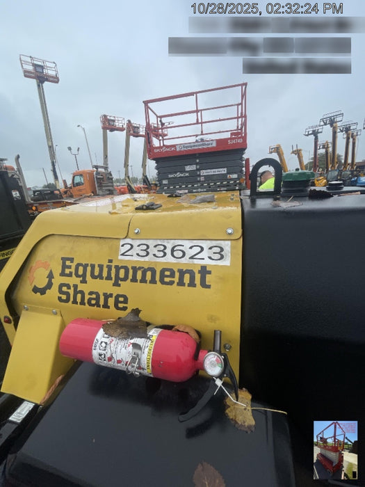 2020 Allmand NLV3GR (4) LED Light Fixture 350W, 23' Vertical Mast, 3kW Prime, Towable, Deep Sea L401, Leveling Jacks, Yanmar T4F 5.8hp