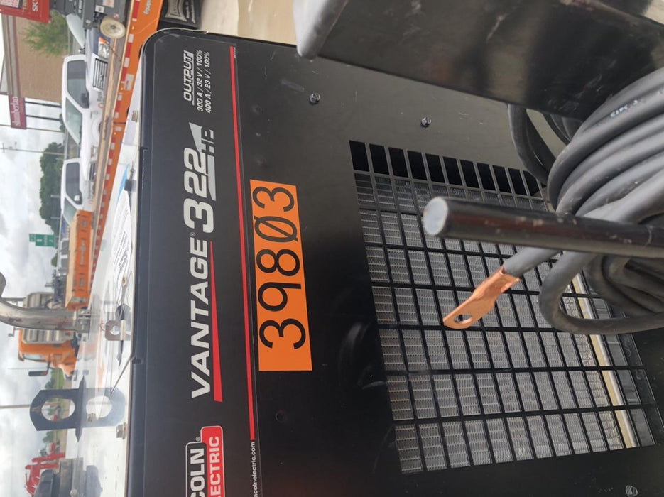 2019 Lincoln Electric Vantage 322 Welder Ready-Pak 3, Two wheel trailer, Fender and Light kit, Cable Rack