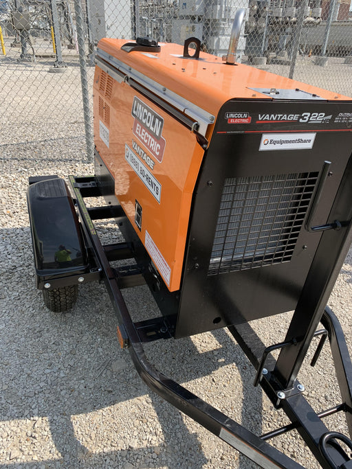 2021 Lincoln Electric Vantage 322 Vantage 322 Ready Pak 3 w/ Decals, ORANGE (includes trailer, cable rack, fender light kit) NO Telematics