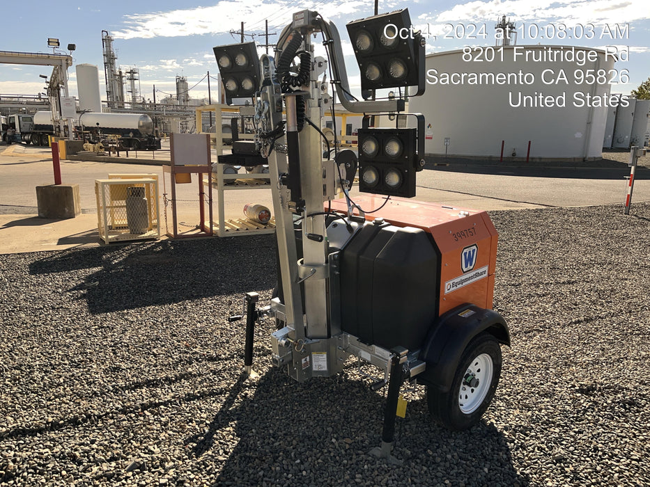 2024 Wanco WLTT-4MM4K Diesel, Deep Sea Controller, Shore Power Plug, Auto Start, (4) 350W LED Floodlights, 4kW Generator, 60 Gal Fuel Tank, 2" Ball, T3