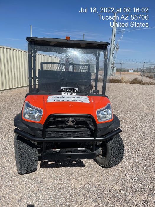 2022 Kubota RTV-X1140W-H Plastic Canopy, Windshield Acrylic Clear, LED Strobe Light, Wire Harness Kit, Back up Alarm