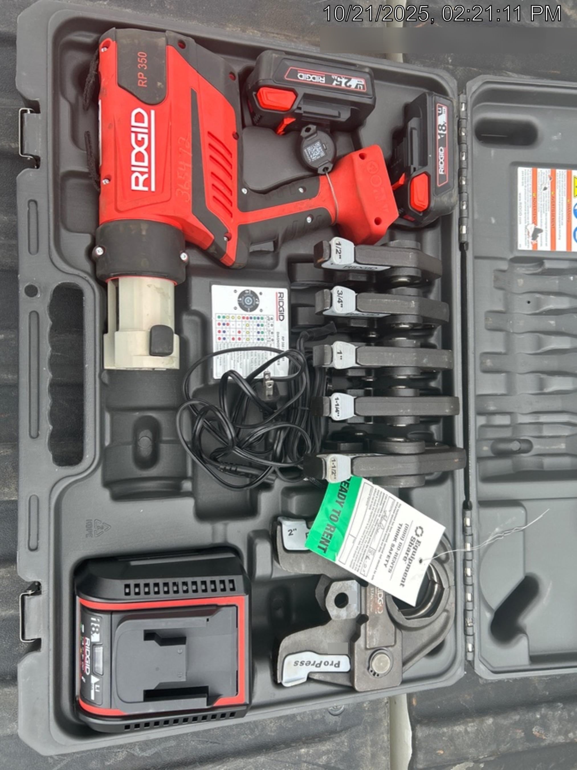 2023 RIDGID RP350