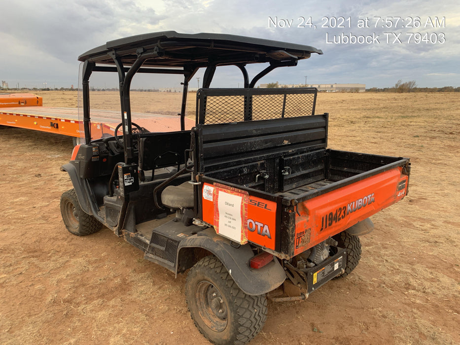 2020 Kubota RTV-X1140W-H Canopy, 4-Seater, Diesel, Windshield Acrylic Clear, LED Strobe, Backup Alarm