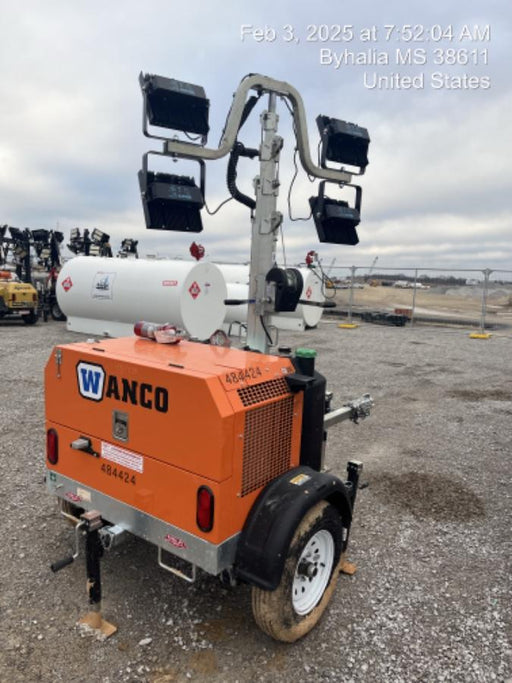 2024 Wanco WLTT-4MM4K Diesel, Mitsubishi L2E, 9.0HP @1800 rpm, Deep Sea Controller, Shore Power Plug, Auto Start, (4) 350W LED Floodlights, 4kW Generator, 60 Gal Fuel Tank, 2" Ball, T3