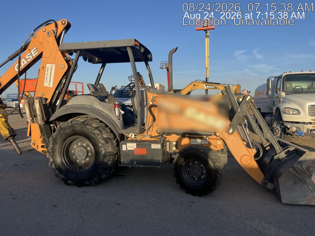 2019 Case 580N EP Canopy, 4WD, GP Front Bucket, Standard Stick, 2-Way Aux Hydraulics, ISO Controls