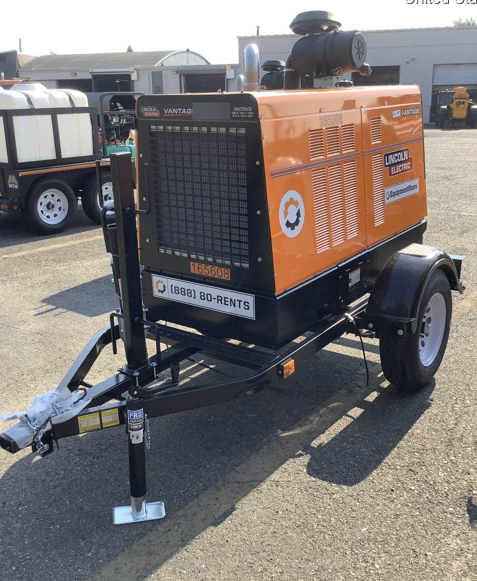 2021 Lincoln Electric Vantage 549X Ready Pak 3, ORANGE (includes trailer, cable rack, fender light kit)