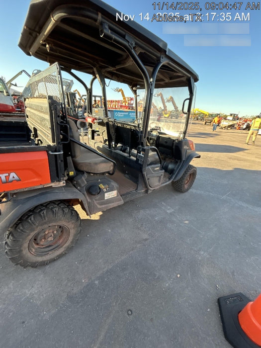 2020 Kubota RTV-X1140W-H 4WD utility cart -LED strobe -Windshield tempered glass -Plastic canopy -Wire harness kit -Backup alarm