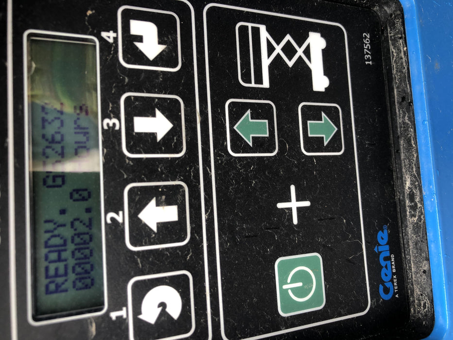 2019 Genie GS-2632 Folding rails with half height swing gate