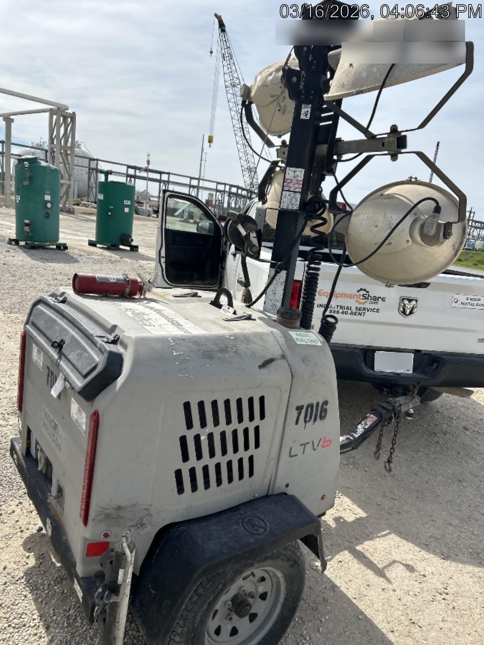 Wacker Neuson LTV6K-MH Wacker Neuson LTV6K Light Tower w/Kubota Engine