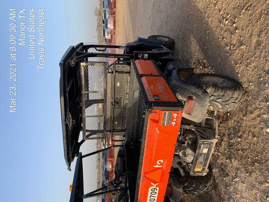 2020 Kubota RTV-X1140WL-A 4WD, LED Strobe, Windshield Acrylic Clear, Plastic Canopy, Wire Harness Kit, Backup Alarm, Bed Liner
