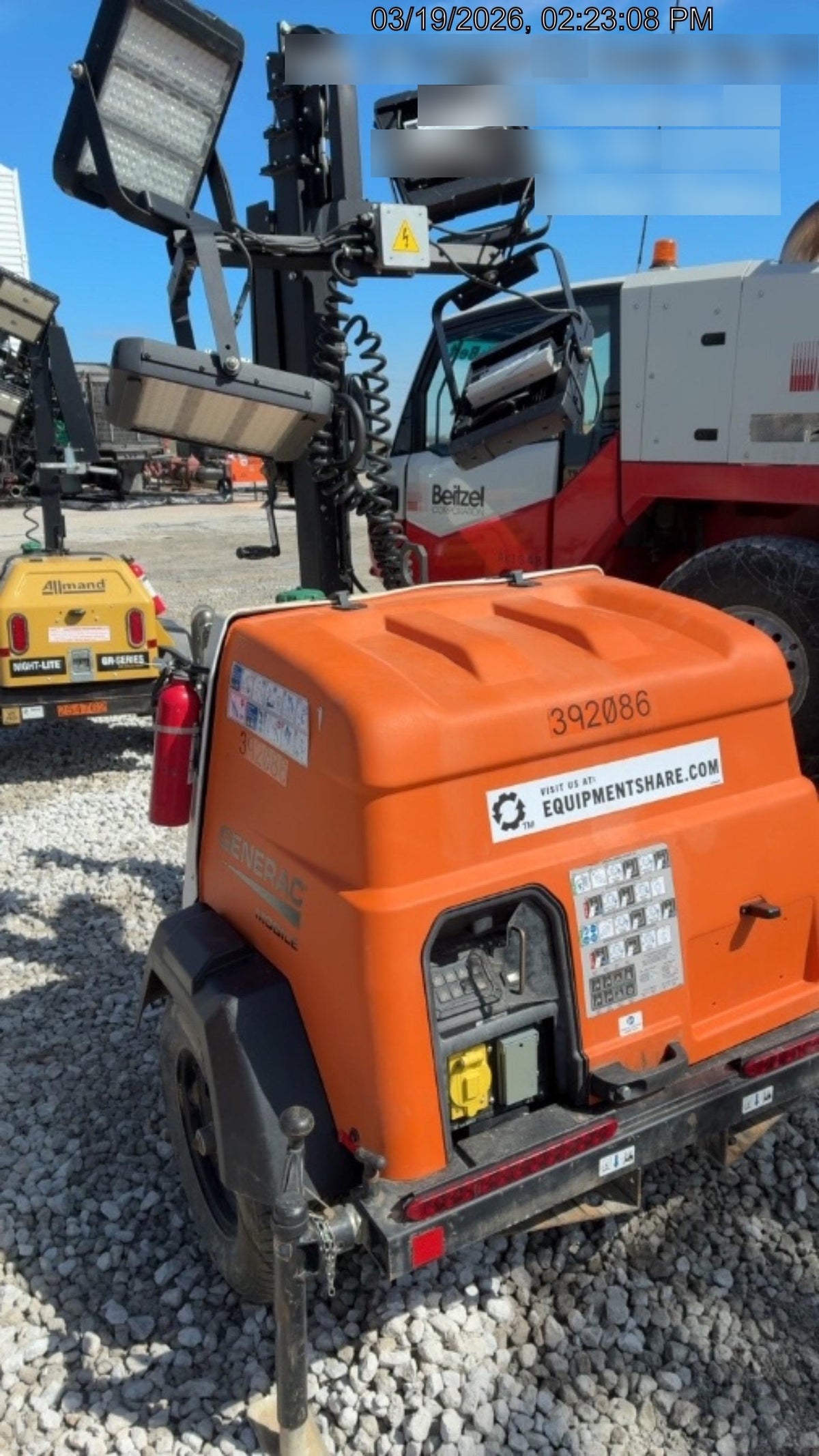 2024 Generac MLT2 Diesel, Flex Switch 120V Input, Powerzone Controller, 
(4) 320W LED Lights, 4kW Generator, 39.9 Gal Fuel Tank, 2" Ball, T3