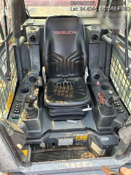 2019 Takeuchi TL12V2C Cab/Heat/AC, Back-up Alarm, Hydraulic QC w/80" HD Tooth Bucket