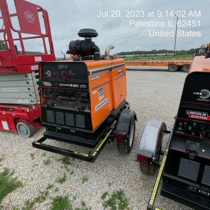2021 Lincoln Electric Vantage 549X Ready Pak 3, ORANGE (includes trailer, cable rack, fender light kit)
