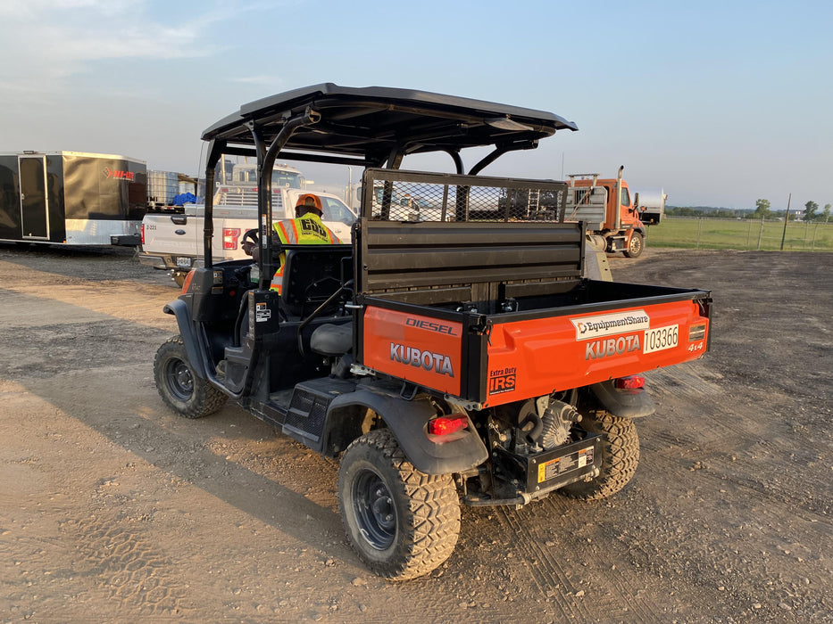 2020 Kubota RTV-X1140W-H 4WD utility cart -LED strobe -Windshield tempered glass -Plastic canopy -Wire harness kit -Backup alarm