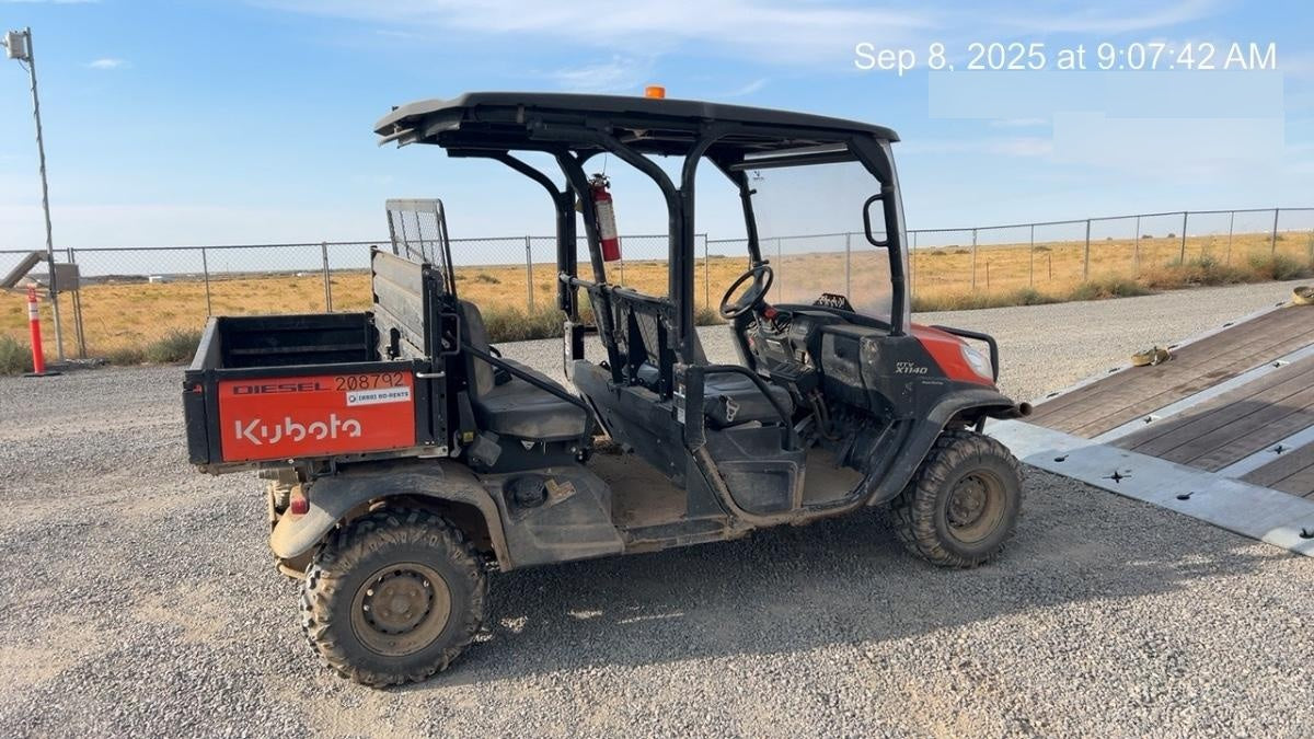 2022 Kubota RTV-X1140W-H Plastic Canopy, Windshield Acrylic Clear, LED Strobe Light, Wire Harness Kit, Back up Alarm