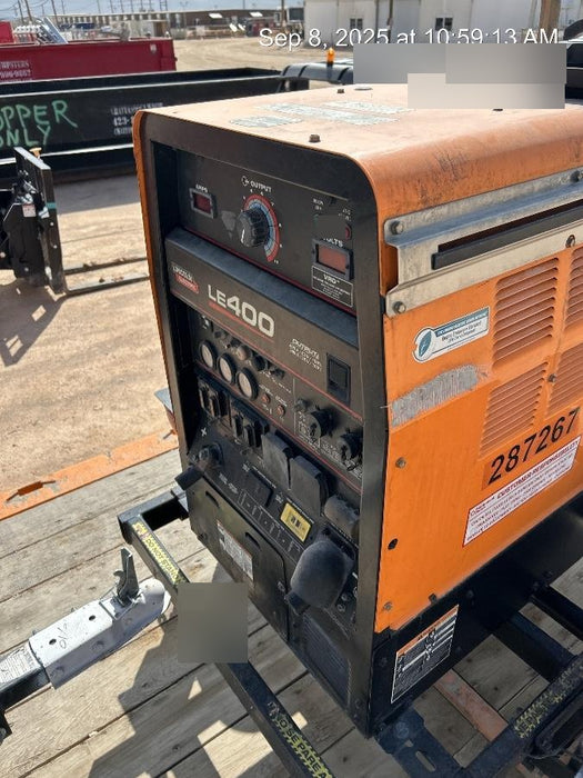 2023 Lincoln Electric LE400 Kubota V1505, Trlr, Cable Rack, Light Kit, ES Decals, T3