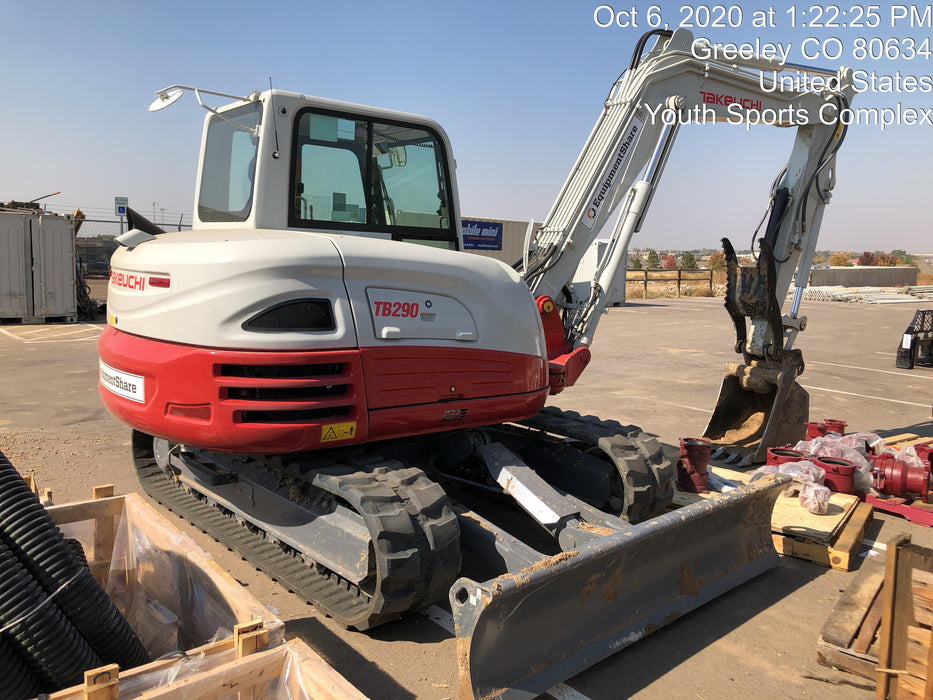 2020 Takeuchi TB290C Cab/Heat/Air, Rubber Tracks, Manual TAG QC