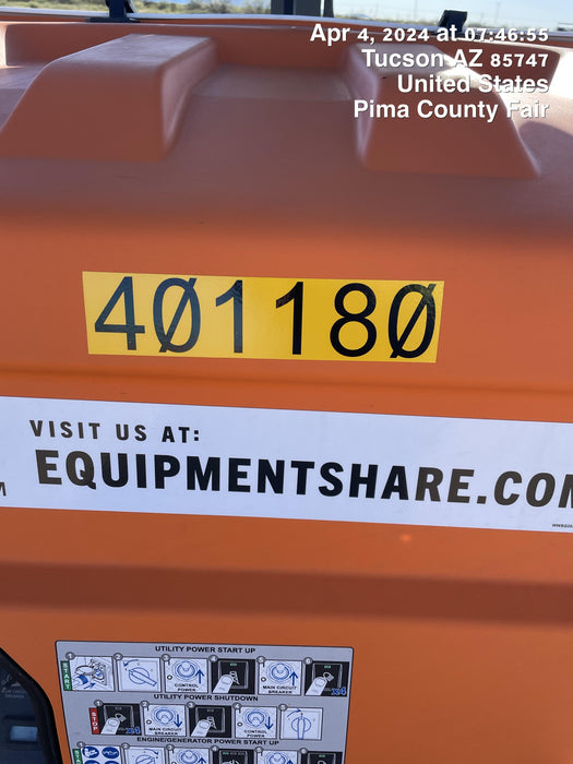 2024 Generac MLT2 Diesel, Flex Switch 120V Input, Powerzone Controller, 
(4) 320W LED Lights, 4kW Generator, 39.9 Gal Fuel Tank, 2" Ball, T3