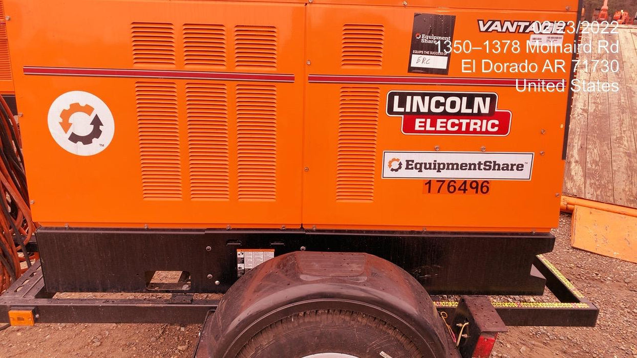 2021 Lincoln Electric Vantage 549X Ready Pak 3, ORANGE (includes trailer, cable rack, fender light kit)