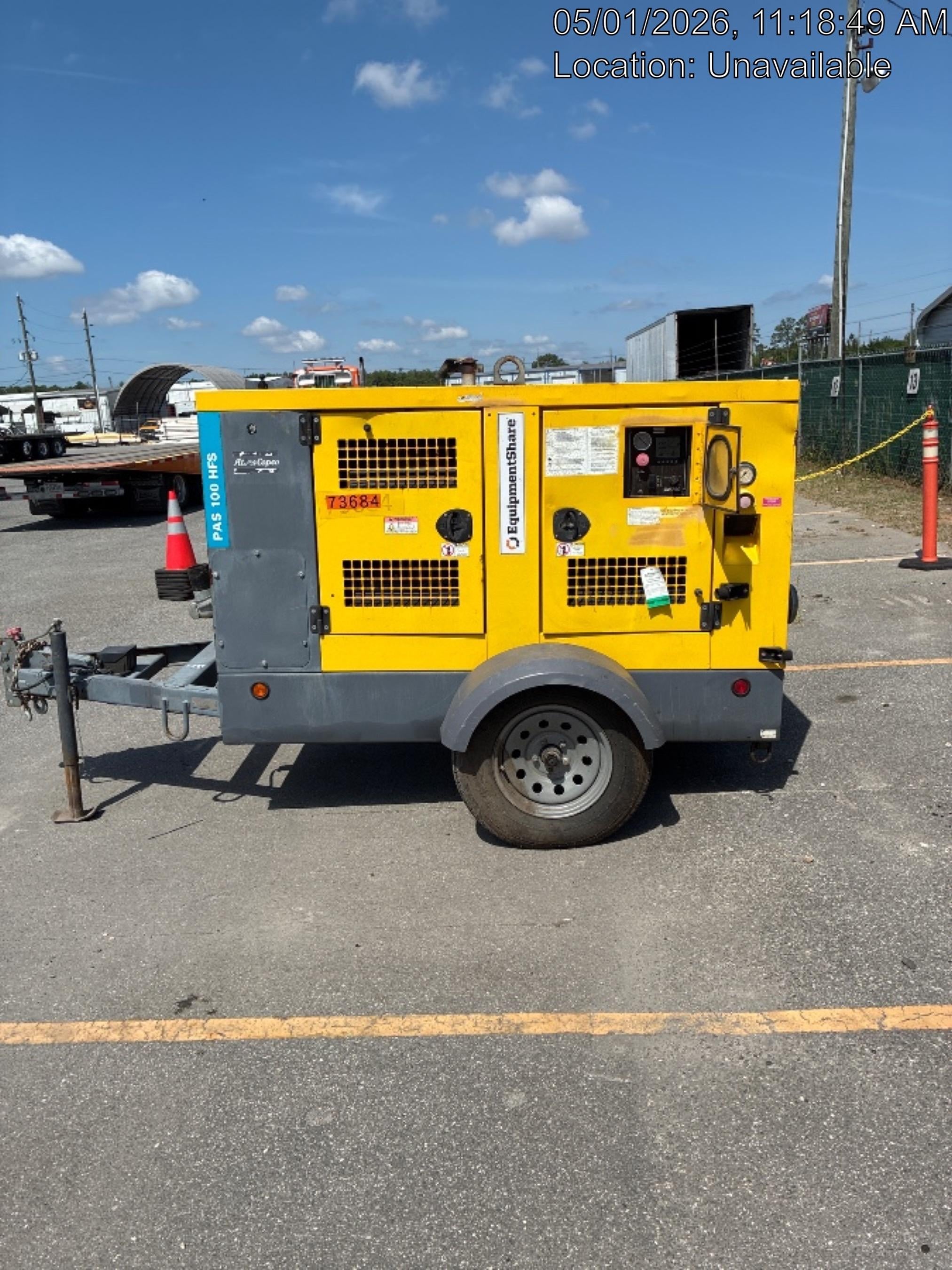 2020 ATLAS COPCO PAS 100 HF CS Enclosed
