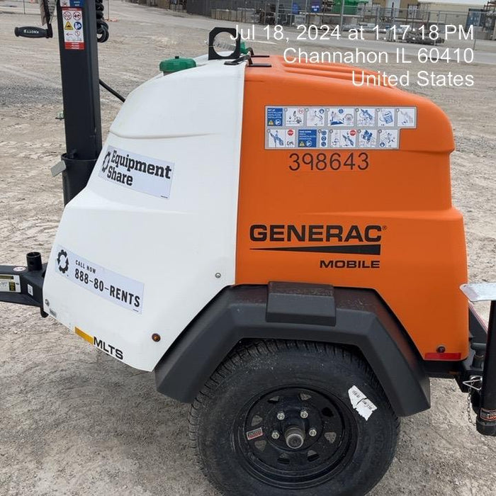 2024 Generac MLT2 Diesel, Flex Switch 120V Input, Powerzone Controller, 
(4) 320W LED Lights, 4kW Generator, 39.9 Gal Fuel Tank, 2" Ball, T3