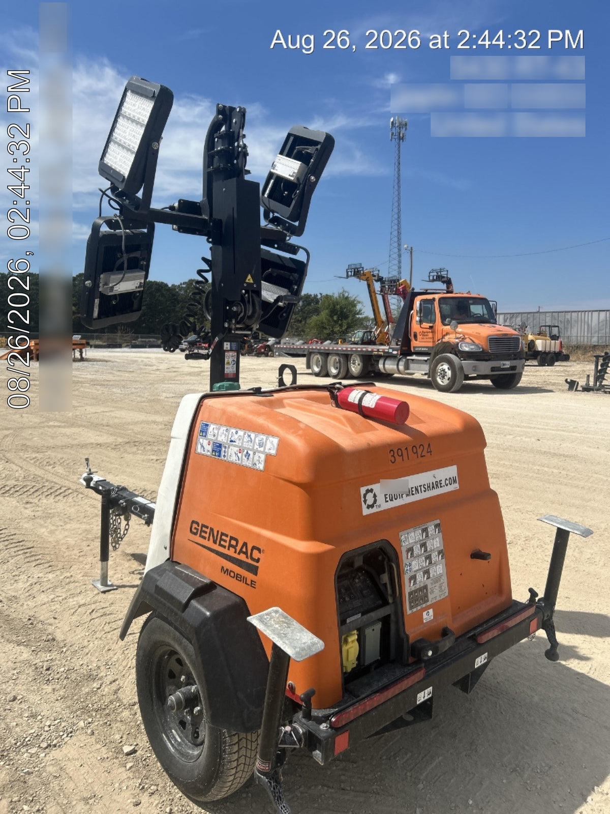2024 Generac MLT2 Diesel, Flex Switch 120V Input, Powerzone Controller, 
(4) 320W LED Lights, 4kW Generator, 39.9 Gal Fuel Tank, 2" Ball, T3