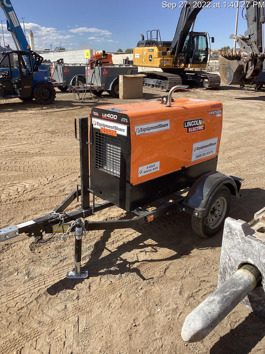 2022 Lincoln Electric LE400 Kubota V1505, Trlr, Cable Rack, Light Kit, ES Decals, T3